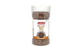 Puramio Raw Flax Seeds (Alsi)  Plastic Bottle  125 grams